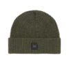 Weekend Offender Kettama Rib Knit Beanie Black Forest Green