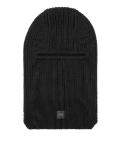 Weekend Offender Oden Rib Knit Balaclava Black