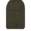 Weekend Offender Oden Rib Knit Balaclava Black Forest Green