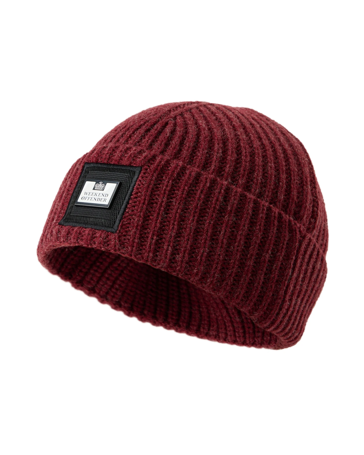 Weekend Offender Marseille Knitted Beanie Oxblood 1 Weekend Offender Marseille Knitted Beanie Oxblood