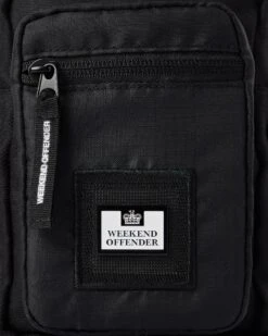 Weekend Offender Small Crossbody Bag Black Ripstop -Weekend Offender ACAW24 BAG SMALL CROSSBODY BLACK 8602