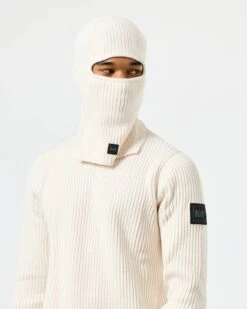 Weekend Offender Oden Rib Balaclava Ivory -Weekend Offender ACAW2406 ODEN IVORY 12130 MODEL