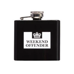 Weekend Offender Hip Flask Black/White