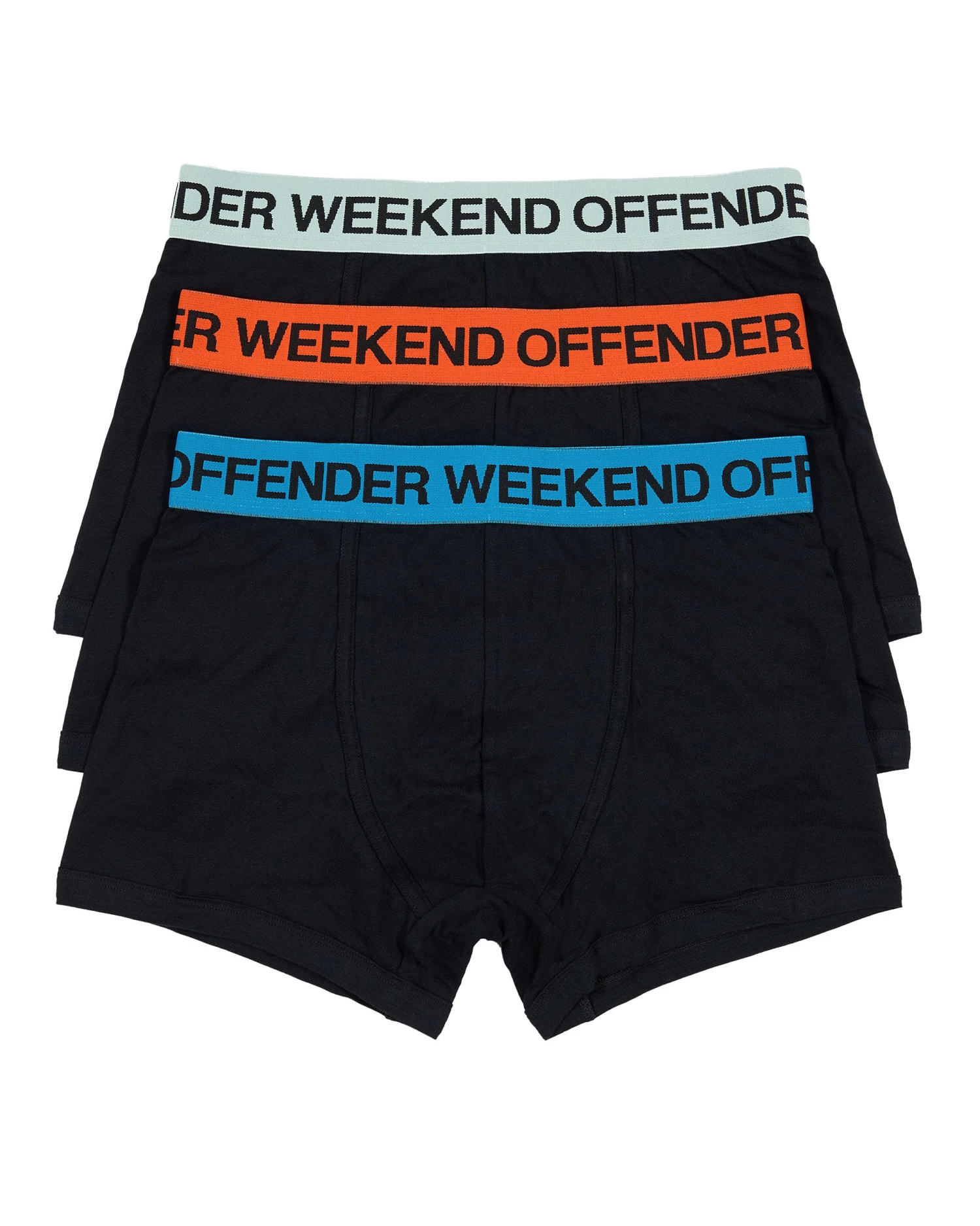 Weekend Offender Boxer Shorts Pack Of 3 Orange Peel/ Azure Blue/ Mint Tea Green 1 Weekend Offender Boxer Shorts Pack Of 3 Orange Peel/ Azure Blue/ Mint Tea Green
