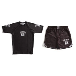 Weekend Offender One Nation Rashguard And Shorts Set Black -Weekend Offender Black One Nation Combo 2