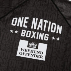 Weekend Offender One Nation Rashguard And Shorts Set Black -Weekend Offender Black SS22 ONE NATION TEE DETAIL 3