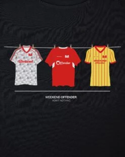 Weekend Offender Liverpool Shirts T-Shirt Black -Weekend Offender CSPTSS2413 LIVERPOOL SHIRTS BLACK 0176