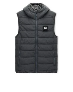 Weekend Offender Toronto Hooded Gilet Cyclone Grey