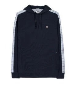 Weekend Offender Lo Sung Hoodie Navy/Blue House Check