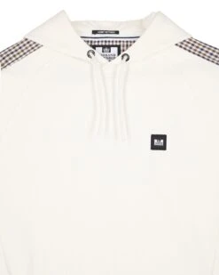 Weekend Offender Lo Sung Hoodie Winter White/House Check -Weekend Offender HDAW23 10 LO SUNG WINTER WHITE HOUSE CHECK 2620