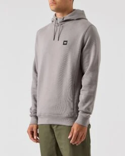 Weekend Offender Ribbe Hoodie Light Grey -Weekend Offender HDAW2305 RIBBE LIGHT GREY 0717 MODEL