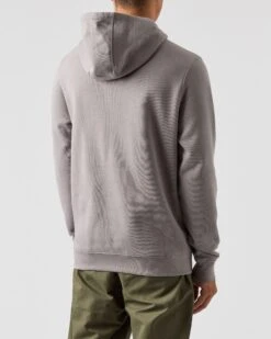 Weekend Offender Ribbe Hoodie Light Grey -Weekend Offender HDAW2305 RIBBE LIGHT GREY 0718 MODEL