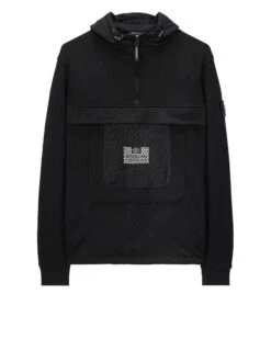 Weekend Offender Tanzmann Mesh Pocket Hoodie Black