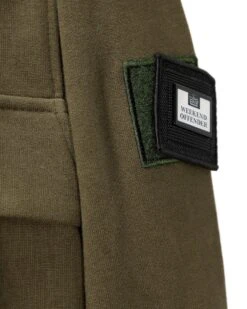 Weekend Offender Tanzmann Mesh Pocket Hoodie Dark Green -Weekend Offender HDAW2308 TANZMANN DARK GREEN 5537