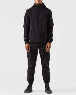 Weekend Offender Caillet Hoodie Black -Weekend Offender HDAW2310 CAILLET BLACK 0272 MODEL