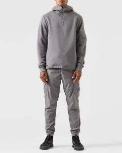 Weekend Offender Caillet Hoodie Light Grey 9 Weekend Offender Caillet Hoodie Light Grey -Weekend Offender HDAW2310 CAILLET LIGHT GREY 0295 MODEL