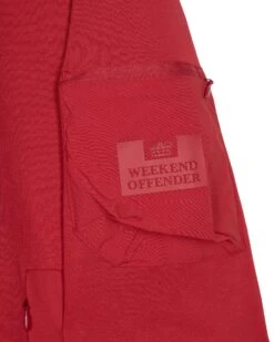 Weekend Offender Caillet Hoodie Scarlet Red -Weekend Offender HDAW2310 CAILLET SCARLET 1710