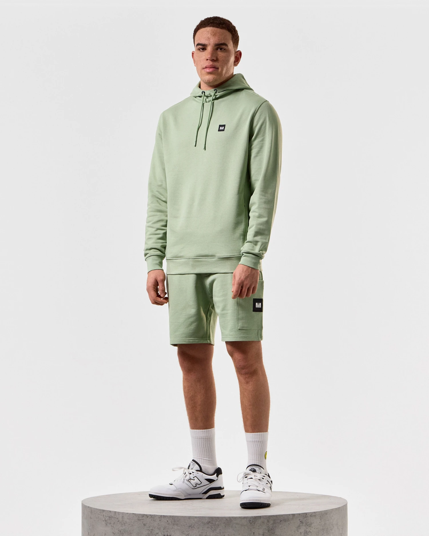 Weekend Offender Hawkins Jogger Shorts Pale Moss Green 2 Weekend Offender Hawkins Jogger Shorts Pale Moss Green - Image 2