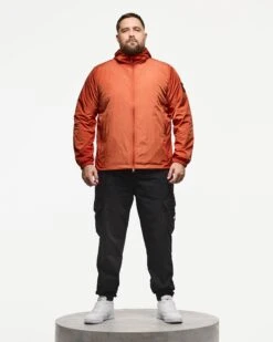 Weekend Offender Plus Size - Technician Fleece Lined Jacket Sunset Orange -Weekend Offender JK3A01X TECHNICIAN SUNSET 15117 PLUS LEAD IMAGE
