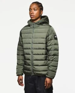 Weekend Offender La Guardia Puffer Jacket Black Forest Green -Weekend Offender JK3A02 LA GUARDIA BLACK FOREST 12060 MODEL 0212413a 3579 483e 8784 30dc6711885e