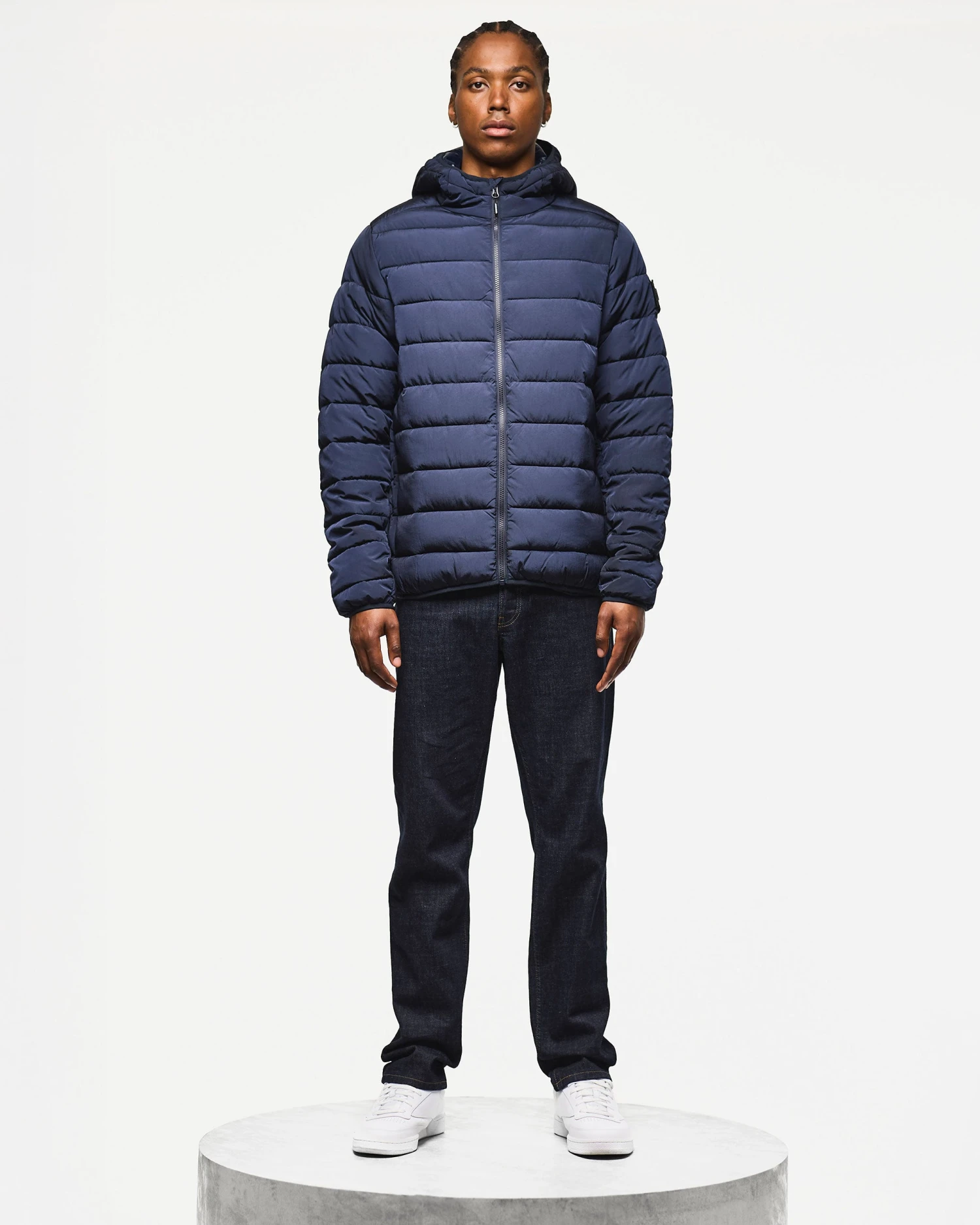 Weekend Offender La Guardia Puffer Jacket Navy 2 Weekend Offender La Guardia Puffer Jacket Navy - Image 2