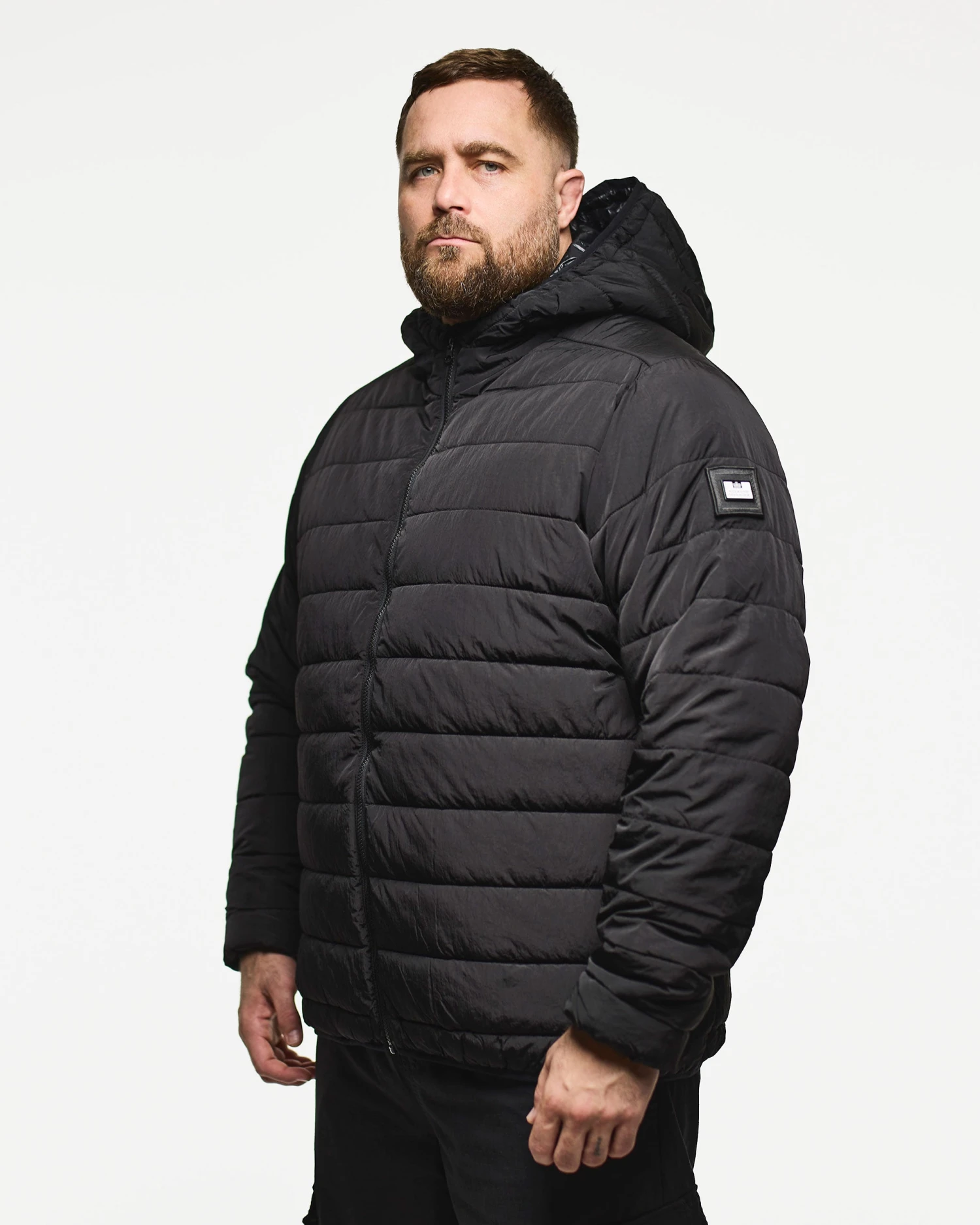 Weekend Offender Plus Size - La Guardia Puffer Jacket Black 2 Weekend Offender Plus Size - La Guardia Puffer Jacket Black - Image 2