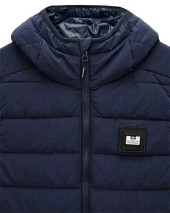 Weekend Offender Toronto Hooded Gilet Navy -Weekend Offender JK3A03 TORONTO NAVY 12936