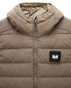 Weekend Offender Toronto Hooded Gilet Tobacco Brown -Weekend Offender JK3A03 TORONTO TOBACCO 12955