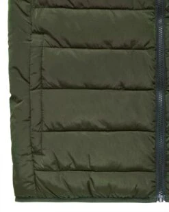 Weekend Offender Gacha Padded Gilet Black Forest Green -Weekend Offender JK3A04 GACHA BLACK FOREST 0066