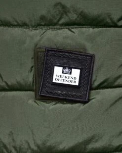 Weekend Offender Gacha Padded Gilet Black Forest Green -Weekend Offender JK3A04 GACHA BLACK FOREST 0067