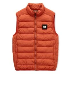Weekend Offender Gacha Padded Gilet Sunset Orange