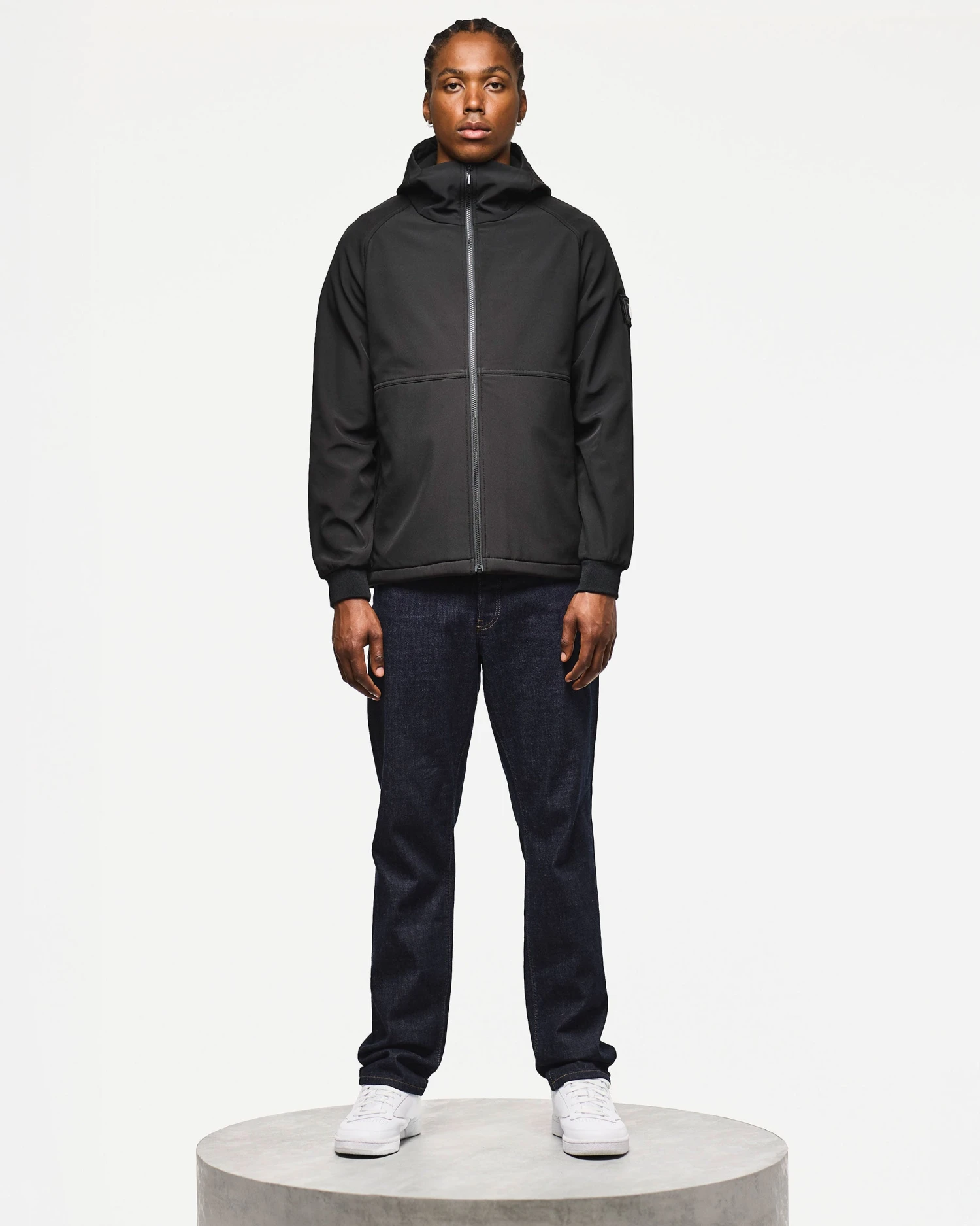 Weekend Offender Stipe Softshell Jacket Black 2 Weekend Offender Stipe Softshell Jacket Black - Image 2