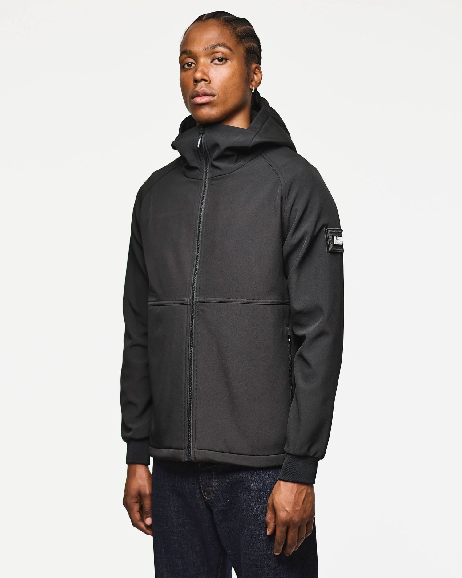 Weekend Offender Stipe Softshell Jacket Black 3 Weekend Offender Stipe Softshell Jacket Black - Image 3