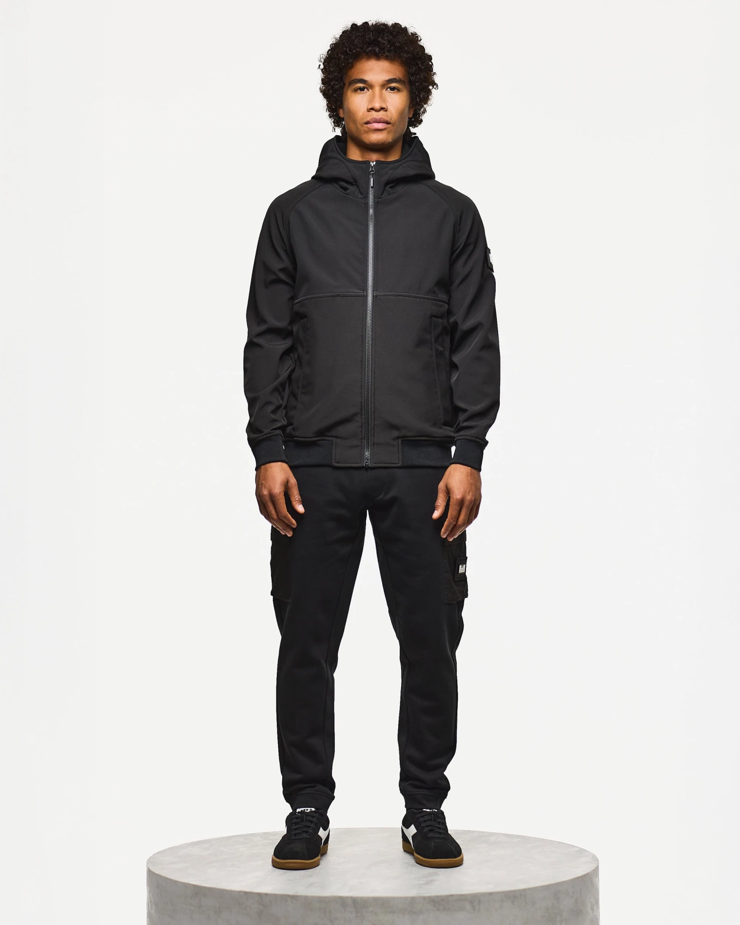 Weekend Offender Sulta Softshell Bomber Jacket Black 2 Weekend Offender Sulta Softshell Bomber Jacket Black - Image 2