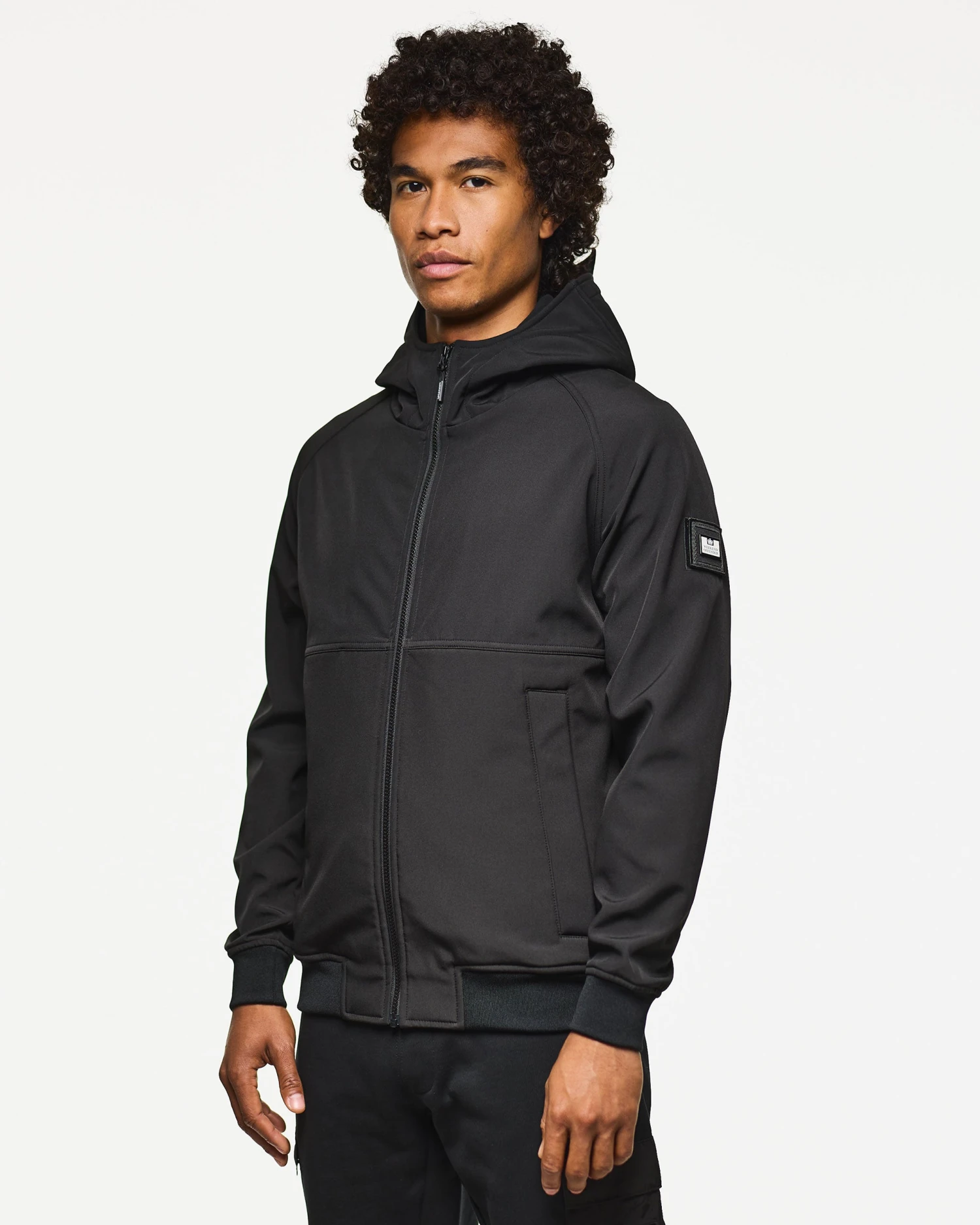 Weekend Offender Sulta Softshell Bomber Jacket Black 3 Weekend Offender Sulta Softshell Bomber Jacket Black - Image 3