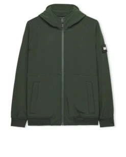 Weekend Offender Sulta Softshell Bomber Jacket Black Forest Green