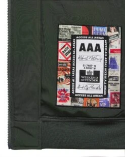 Weekend Offender Sulta Softshell Bomber Jacket Black Forest Green -Weekend Offender JK3A07 SULTA BLACK FOREST 3576