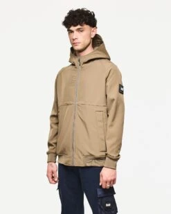 Weekend Offender Sulta Softshell Bomber Jacket Tobacco Brown -Weekend Offender JK3A07 SULTA TOBACCO 3118 MODEL