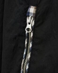 Weekend Offender Campania Check Windbreaker Jacket Black -Weekend Offender JK3A29 CAMPANIA BLACK 10901