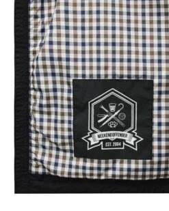 Weekend Offender Campania Check Windbreaker Jacket Black -Weekend Offender JK3A29 CAMPANIA BLACK 10904