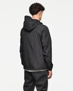 Weekend Offender Campania Check Windbreaker Jacket Black -Weekend Offender JK3A29 CAMPANIA BLACK 3377 MODEL