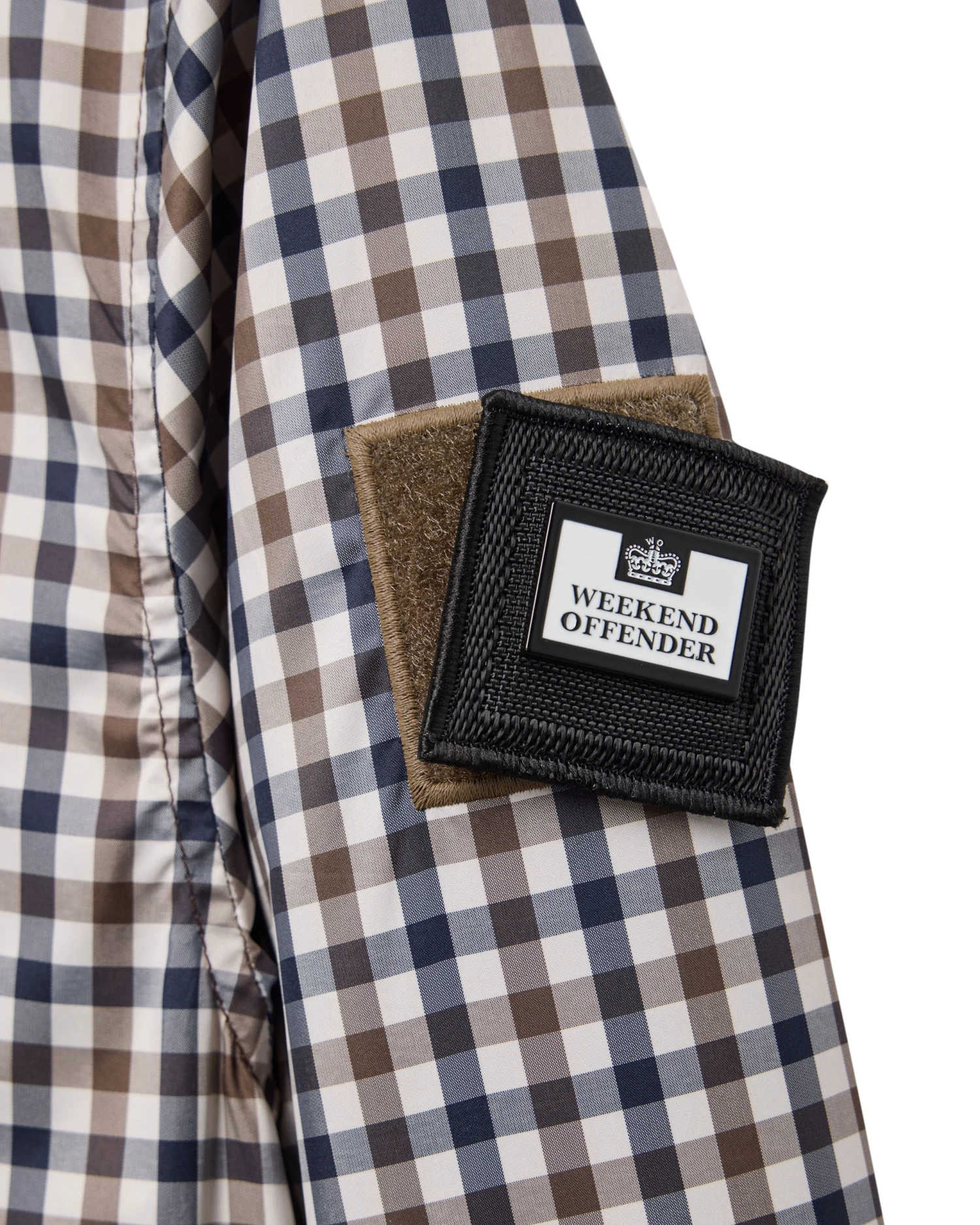 Weekend Offender Campania Windbreaker Jacket Check 6 Weekend Offender Campania Windbreaker Jacket Check - Image 6