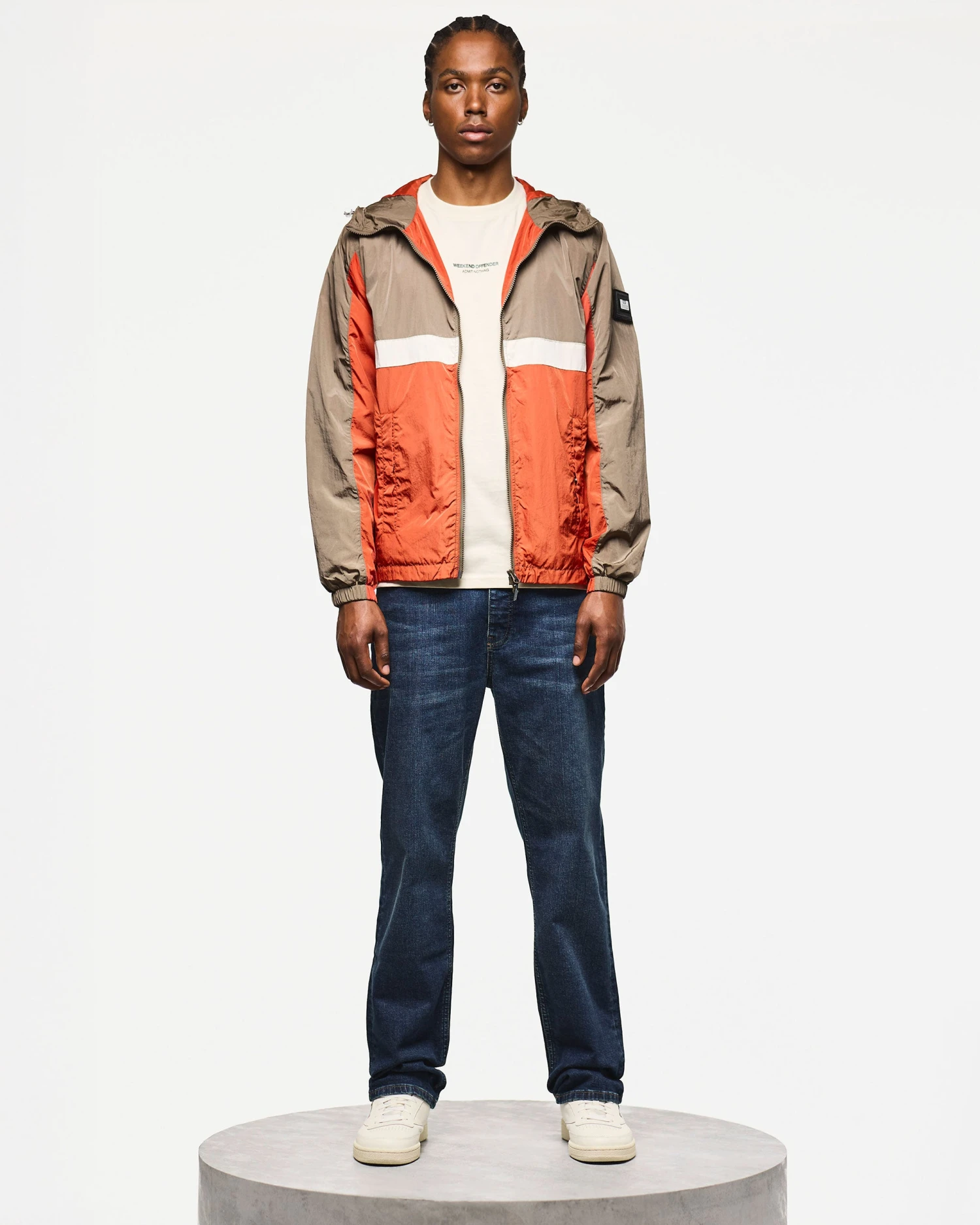 Weekend Offender Parissa Windbreaker Tobacco Brown/Sunset Orange 3 Weekend Offender Parissa Windbreaker Tobacco Brown/Sunset Orange - Image 3