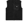 Weekend Offender Blaine Polar Fleece Gilet Black
