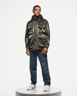 Weekend Offender Cotoca Fleece Lined Jacket Black Forest Green -Weekend Offender JK3A55 COTOCA BLACK FOREST 6187