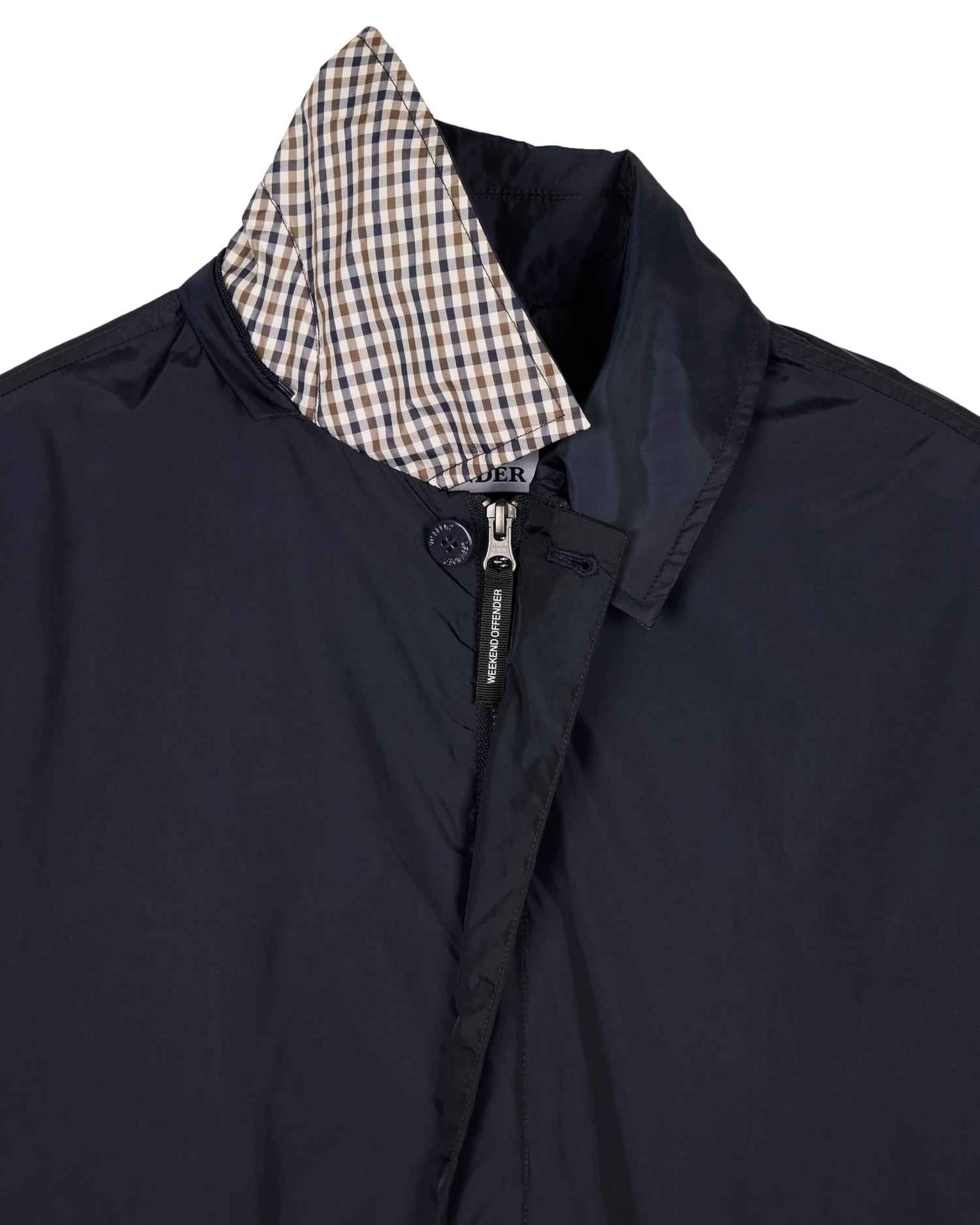 Weekend Offender Porto Mac Jacket Navy 6 Weekend Offender Porto Mac Jacket Navy - Image 6
