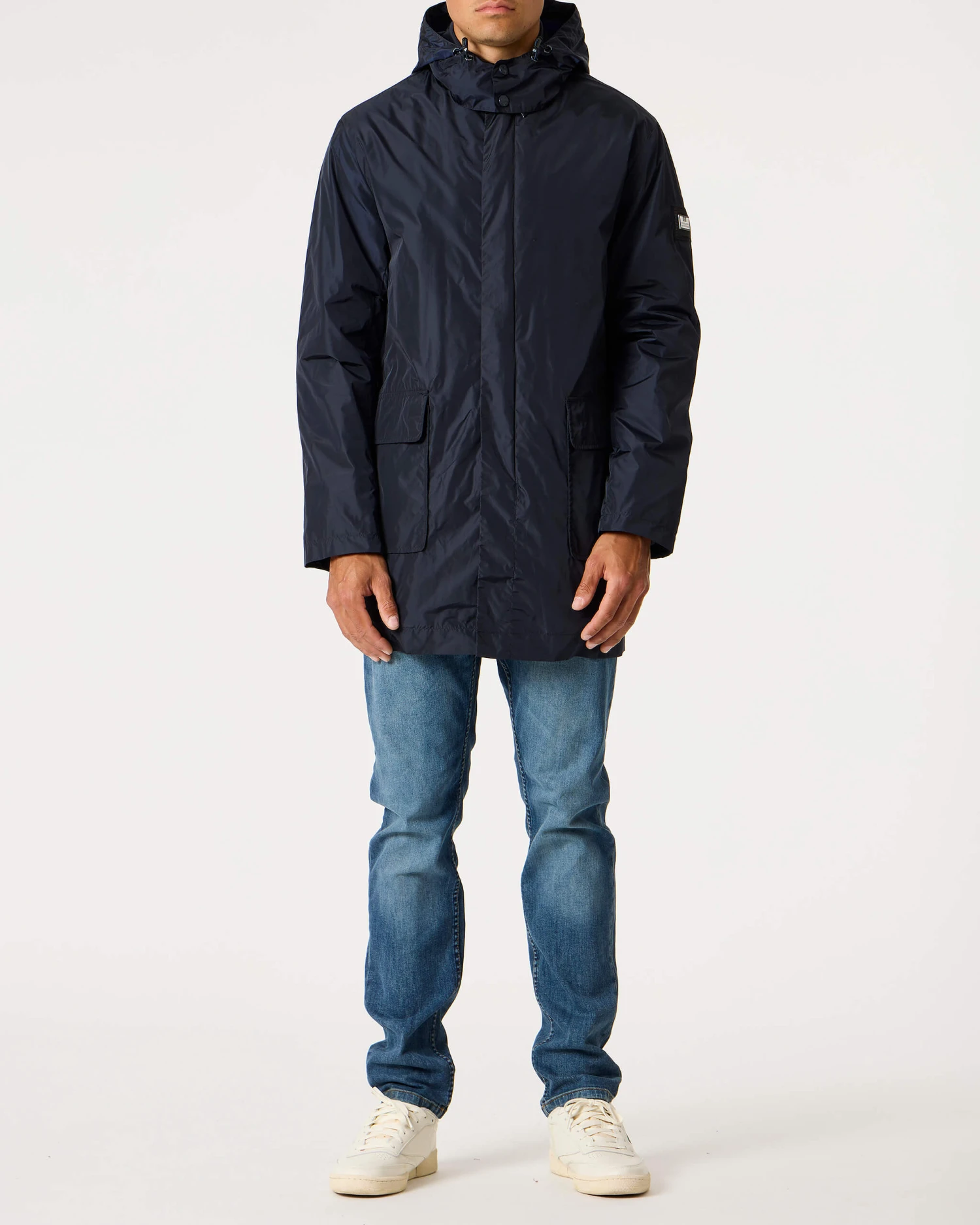 Weekend Offender Porto Mac Jacket Navy 2 Weekend Offender Porto Mac Jacket Navy - Image 2