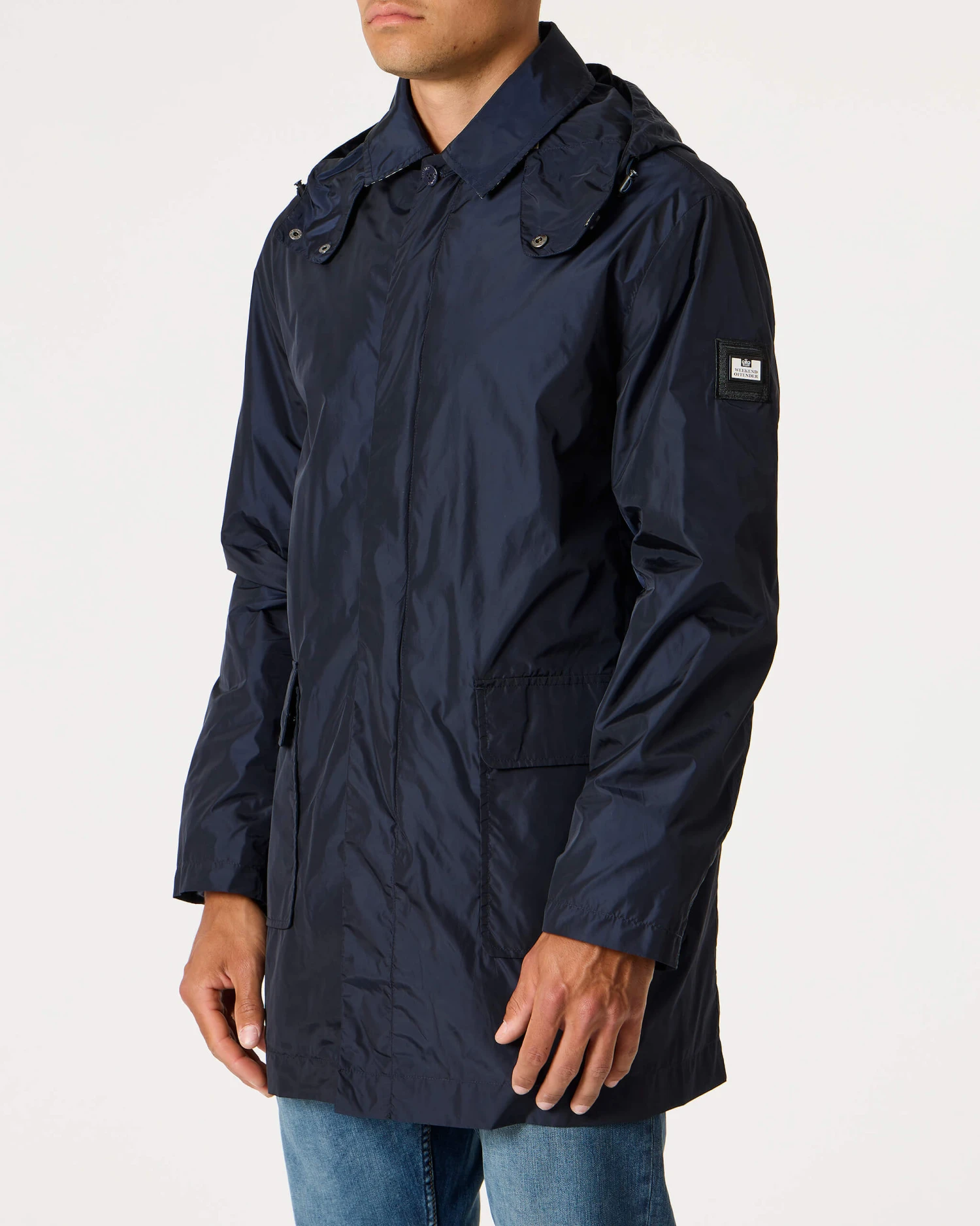 Weekend Offender Porto Mac Jacket Navy 3 Weekend Offender Porto Mac Jacket Navy - Image 3