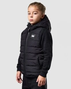 Weekend Offender Kids Toronto Gilet Black -Weekend Offender JKAW2307 TORONTO BLACK 0831 KIDS