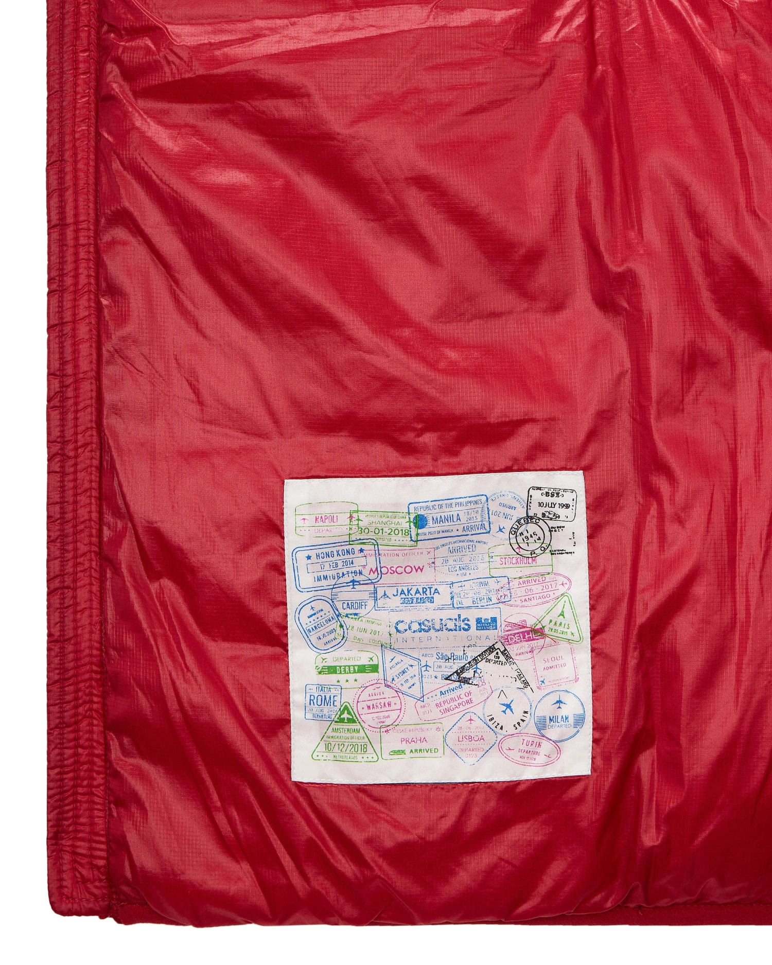 Weekend Offender Scardina Packable Gilet Scarlet Red 8 Weekend Offender Scardina Packable Gilet Scarlet Red - Image 8